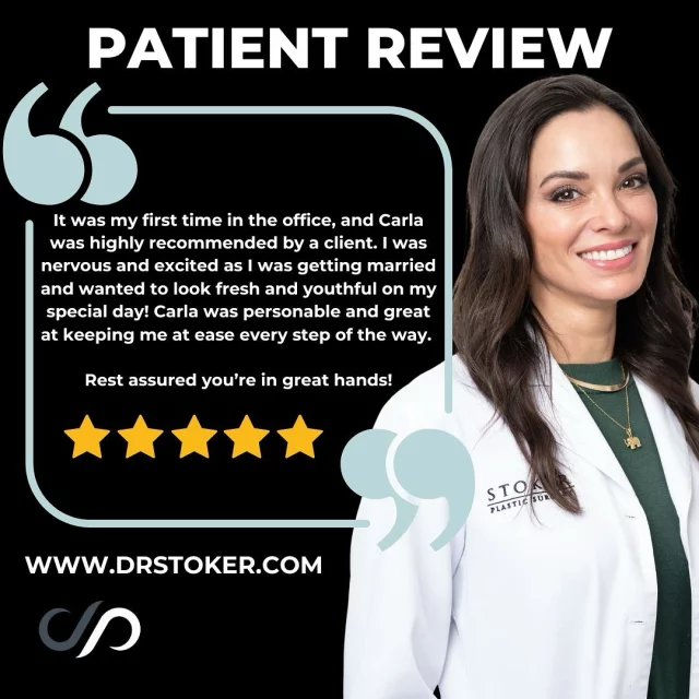 Patient Review!! 💉💕 // #medspa 

💕 Come by and see our aesthetic experts, Carla and Stacy, who specialize in filler, botox, microneedling & more. Visit us at drstoker.com, to learn more!

👋BOOK NOW | in-office or virtual appointments by sending your name, number, and email to the DM. 

📲 CALL US | questions regarding treatment: (310) 300-1779

📩Email: Info@drstoker.com

🛍 SHOP SKINCARE | Link in bio 🔗

COMMENT BELOW 🔽
.
.
.
.
#dermalfiller #botox #beauty #antiaging #aesthetics #fillers #undereyefiller #dermalfiller #medicalspa #juvederm #skin #lipfiller #injectables #plasticsurgery #facial #cheekfiller #lips #esthetician #aestheticsexpert #facials #dermalfillers #selfcare #microneedling #dysport #bodycontouring #restylane #laser #skincareroutine